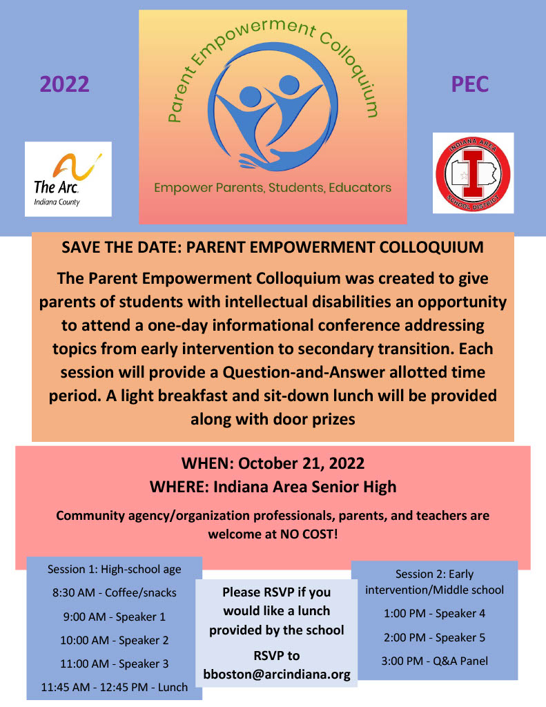 Parent Empowerment Colloquium October 21, 2022 Indiana County School District