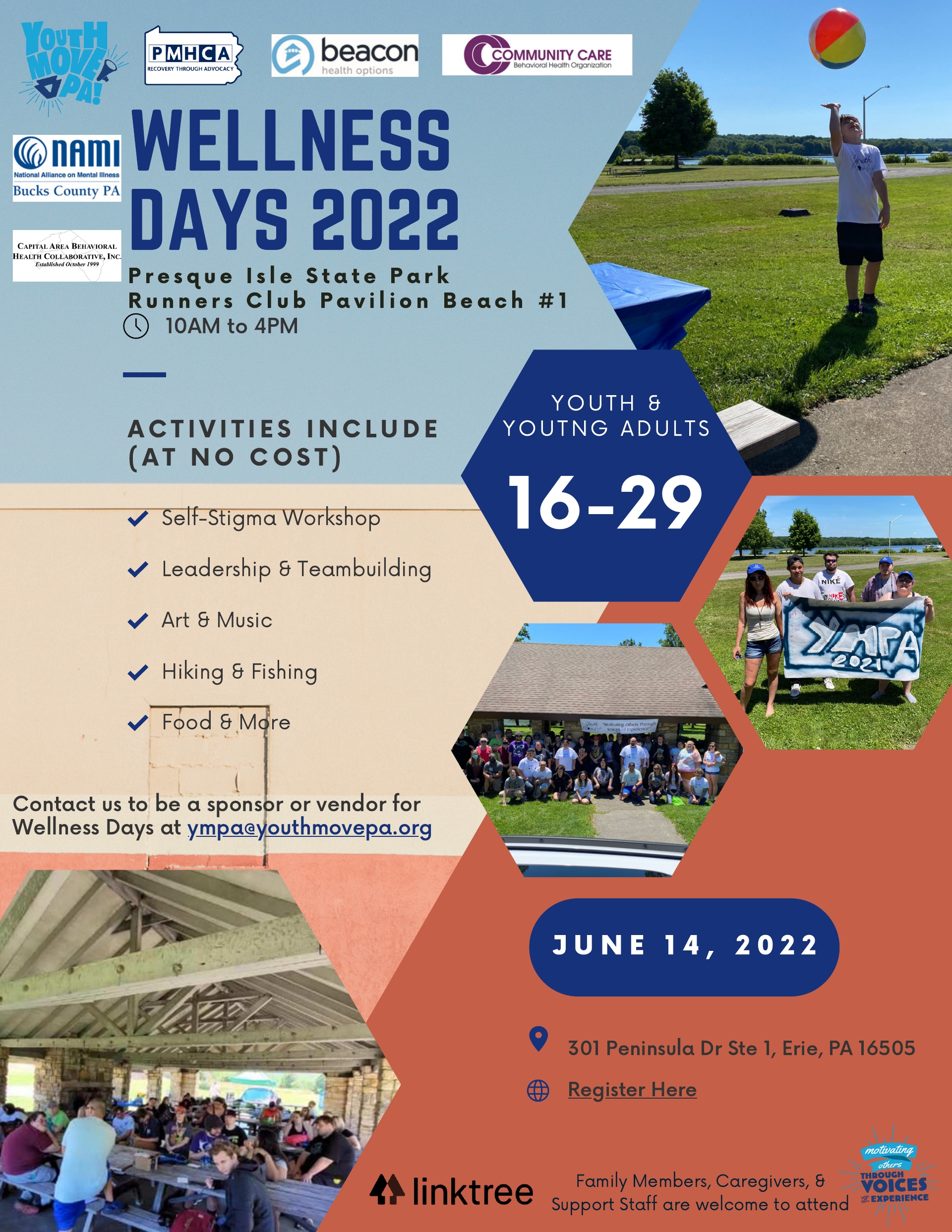 WELLNESS DAYS 2022 ACTIVITIES INCLUDE (AT NO COST) Youth Move Presents June 14, 2022, 10 am to 4 pm