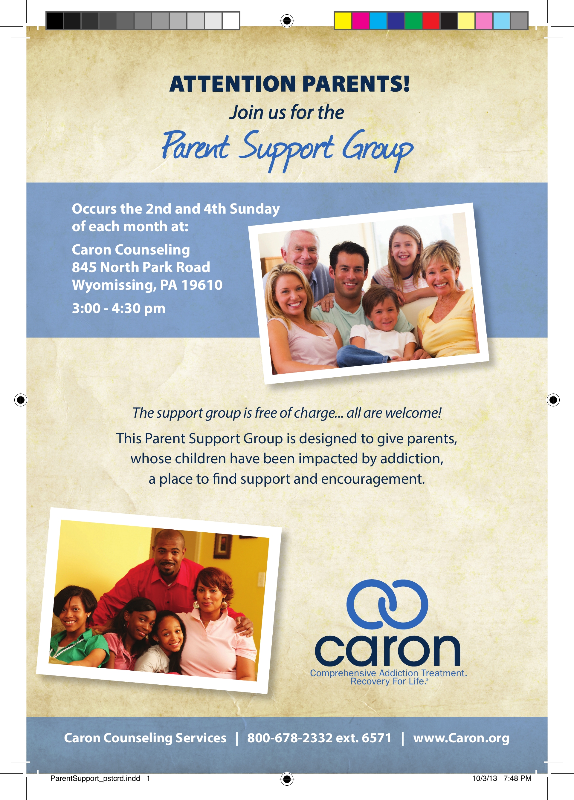 PARENT SUPPORT GROUP for those who have children impacted by addiction