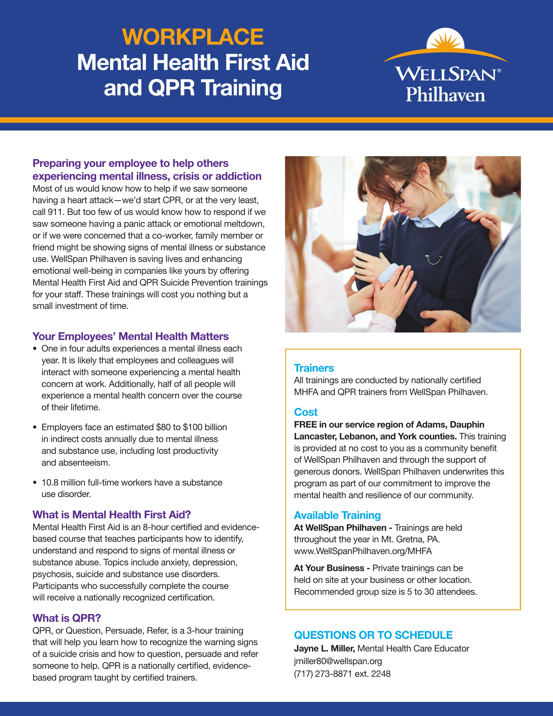 Mental Health First Aid & QPR Training
