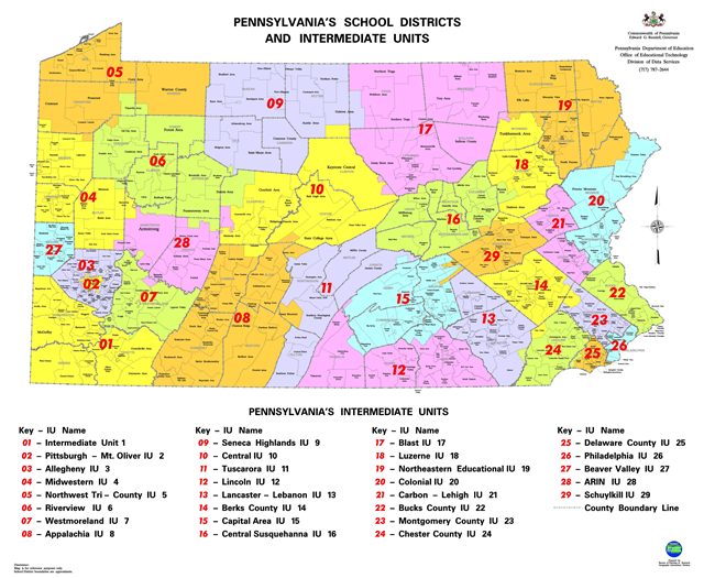 Pennsylvania School Districts and Intermediate Units