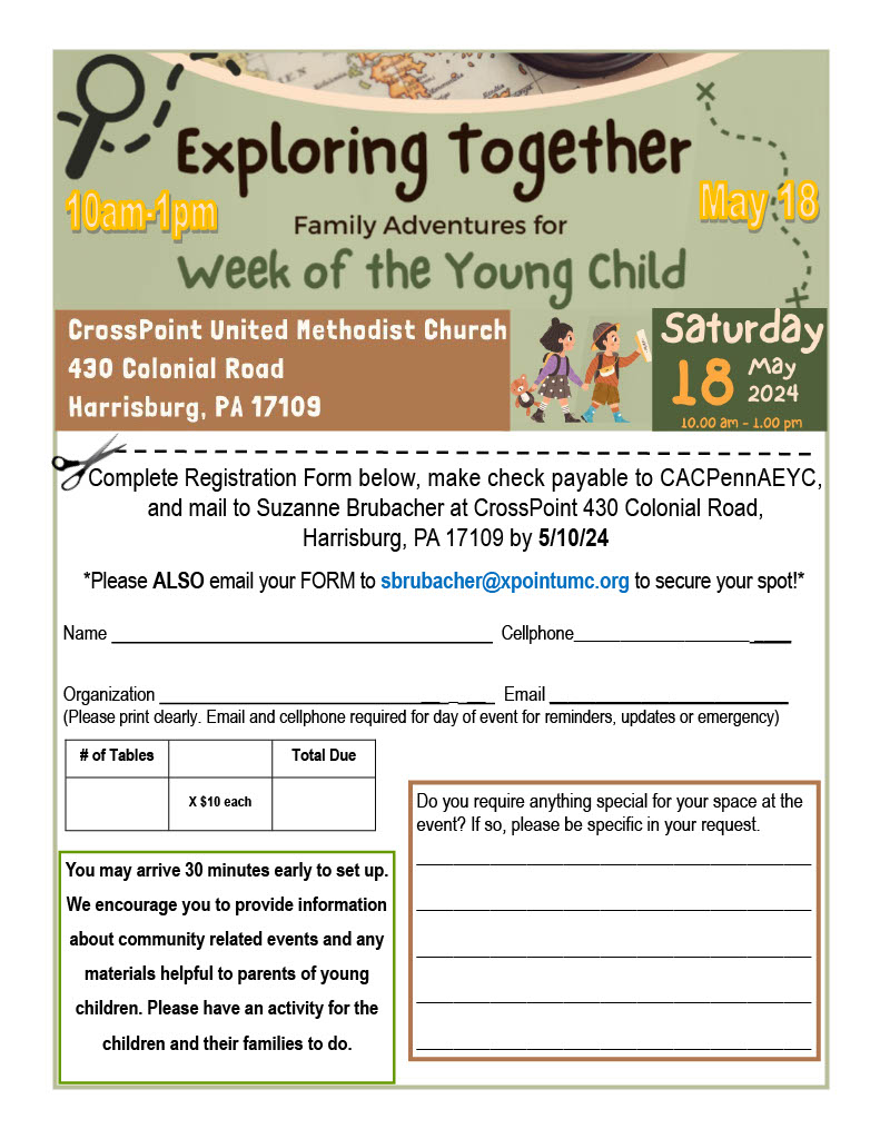 Week of the Young Child Family Event May 18, 2024 Harrisburg !